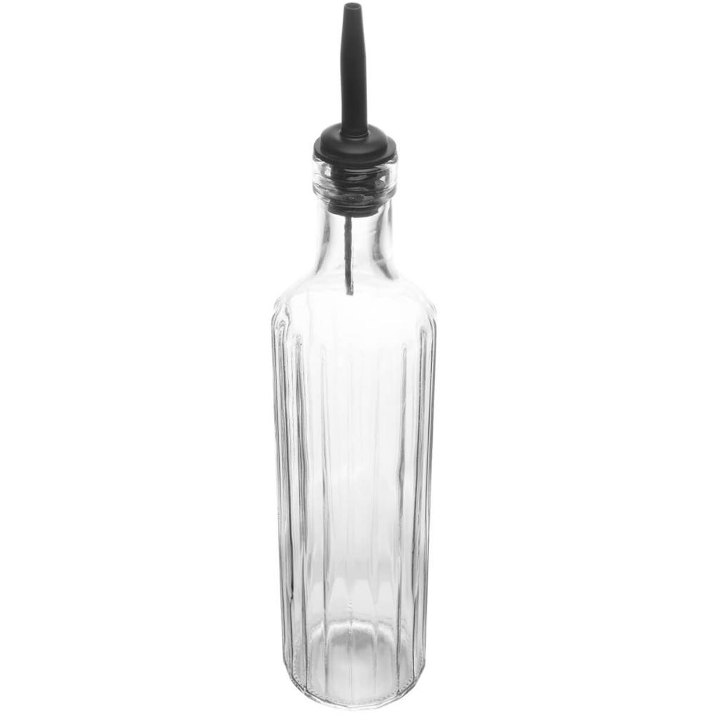 Garrafa de Vidro Lyor 500ml com Bico Dosador Para Azeite ou Vinagre Vegas Transparente