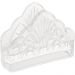 Jogo 10 Suporte para Papel de Mesa 12,5cm Cristal Dublin Lyor Porta Guardanapos