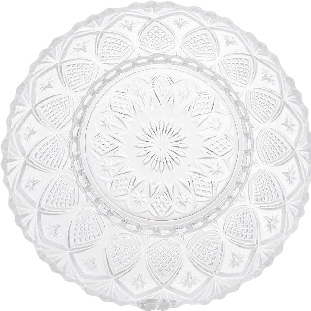 Jogo 12 Potes para Sobremesa Bowls Tigelas de Vidro 350ml King Lyor Transparente