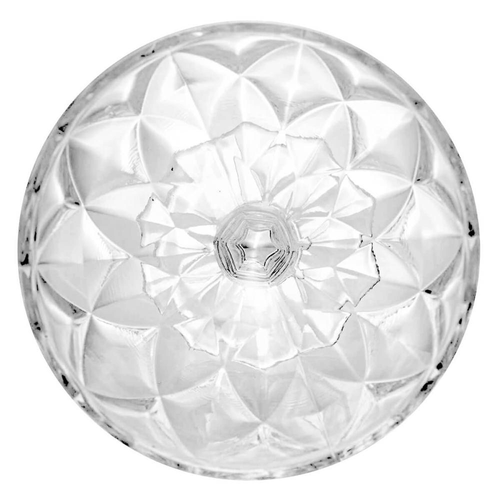 Jogo 12 Taças Diamond Lyor Sobremesa 250ml Vidro Transparente Tigela Pote Doces