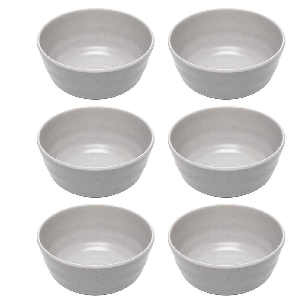 Jogo 6 Bowl Tigela Melamina 500ml Tóquio Granilite 13x7cm Lyor Cumbuca Servir Sobremesas