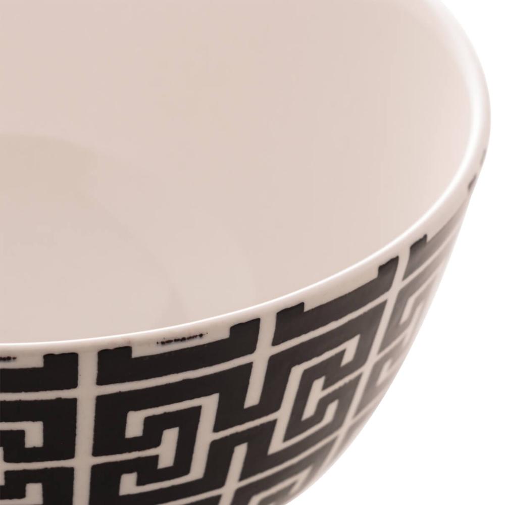 Jogo 6 Cumbucas de Porcelana Lyor 410ml Egypt Bowls Decorado