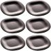 Jogo 6 Pratos de Sobremesa Vidro Opalino 19cm Lyor Carine Bl