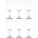 Jogo de 6 Taças de Vinho Tinto Cristal Bohemia Lyor 580ml Sommelier Linha Sylvia Degustação