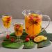 Jogo de Jarra de Cristal 1,3L com Taças 240ml Coqueiro Lyor