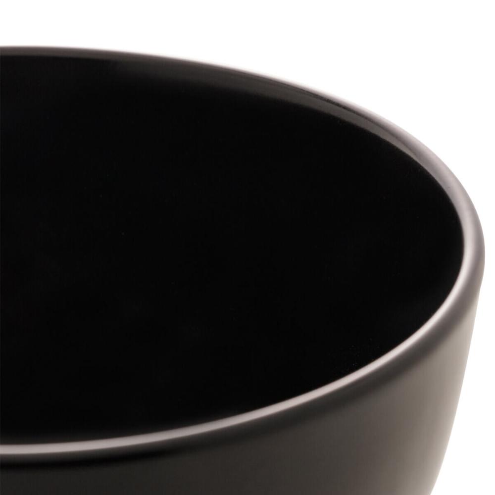 Kit 10 Bowls Cerâmica 680ml Preto Lyor Restaurante Cumbuca T