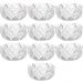 Kit 10 Cinzeiros de Cristal de Chumbo Bonitos para Hotéis Restaurantes Bowls Diamond Lyor