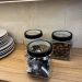 Kit 10 Potes de Vidro 1,2L Gastro Lyor Tampa Metal Preta Qua