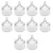 Kit 10 Potiches de Cristal com Tampa Carrosel Lyor 6,5x9cm Bomboniere Decorativo Lembrancinha