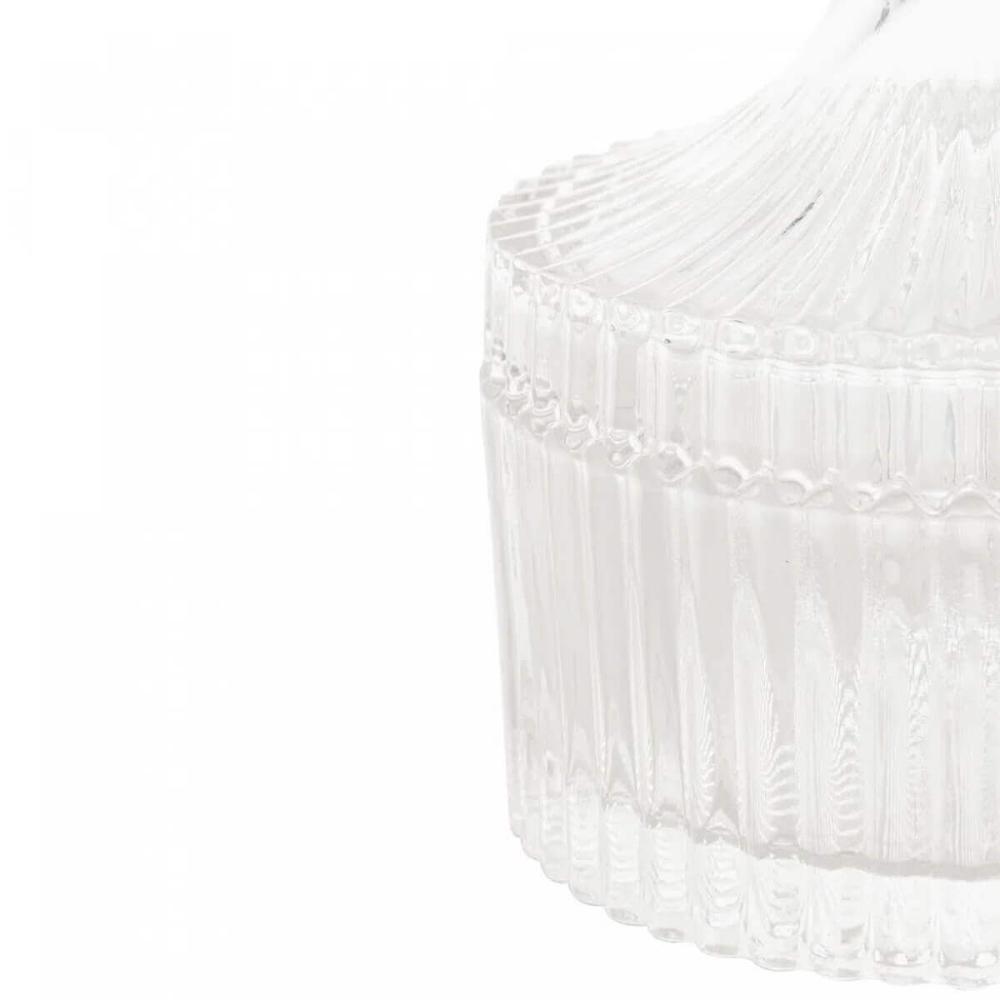 Kit 10 Potiches de Cristal com Tampa Carrosel Lyor 6,5x9cm Bomboniere Decorativo Lembrancinha