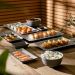 Kit 12 Bowls Tigelas de Melamina 350ml Lyor Sobremesas Sopas Yakisoba Tóquio Granilite Cinza