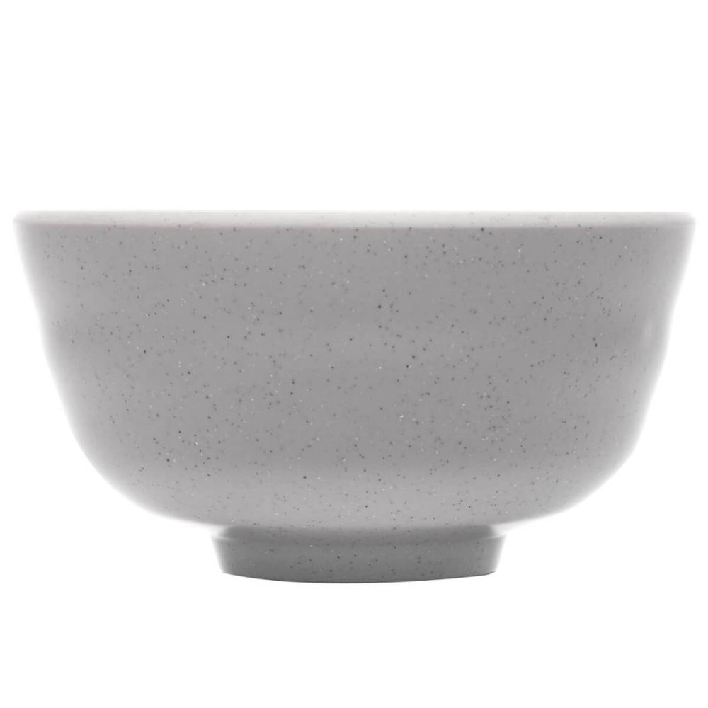 Kit 12 Bowls Tigelas de Melamina 350ml Lyor Sobremesas Sopas Yakisoba Tóquio Granilite Cinza