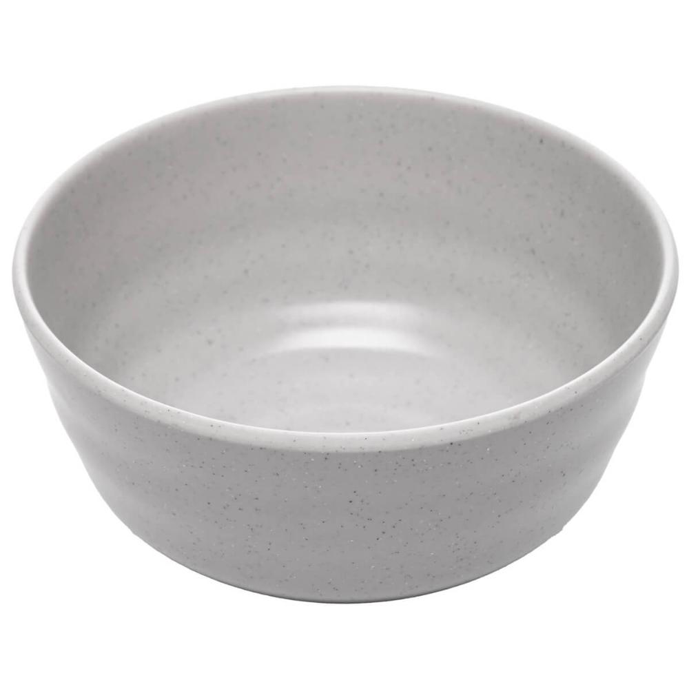 Kit 12 Bowls Tigelas de Melamina 350ml Lyor Sobremesas Sopas Yakisoba Tóquio Granilite Cinza