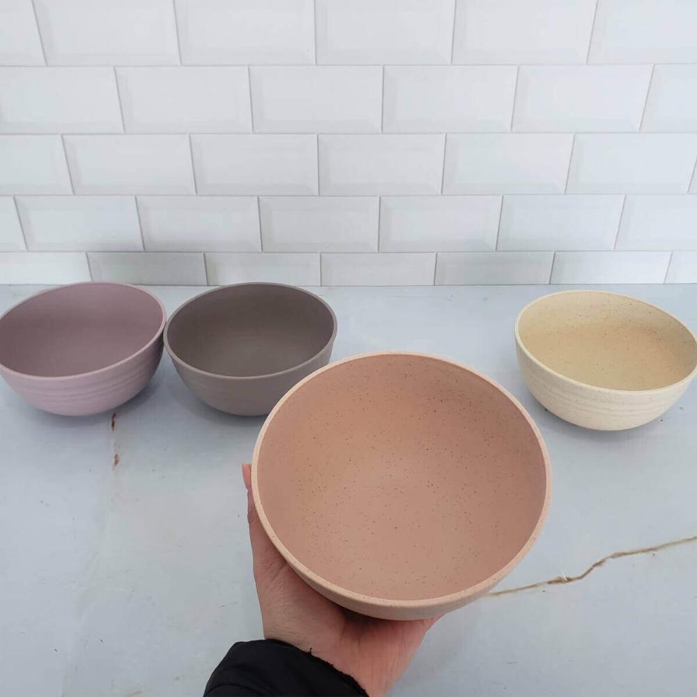 Kit 12 Cumbucas Bowl de Bambu Ecológico Sortido Sobremesa Ce