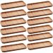 Kit 12 Petisqueiras Bandeja Retangular de Bambu 28x11cm Prat