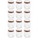 Kit 12 Potes de Vidro 1,2L Quadrado com Tampa Metal Mantimentos Rosé Gold Gran Gastro Lyor