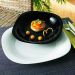Kit 12 Pratos Rasos de Sobremesa 19cm Vidro Opalino Lyor Carine Black Comidas