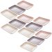 Kit 12 Travessas para Servir Bandeja Sortida 21,5x14x2,5cm S