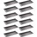 Kit 12 Travessas para Servir Sushi Sashimi Melamina 35x16cm