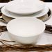 Kit 15 Cumbucas de Porcelana Lyor 330ml Restaurante Bar Bowls Brancos Clean