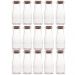 Kit 15 Porta Temperos de Vidro 200ml com Tampa de Rolha Lyor para Decorar e Guardar Especiarias
