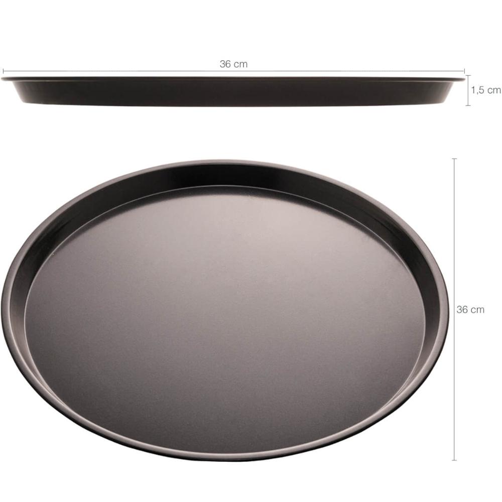 Kit 2 Formas de Pizza Redonda 36cm Assadeira Antiaderente Pr