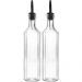 Kit 2 Garrafas para Azeite de Vidro 500ml com Bico Dosador Lyor Vegas Vinagre Transparente
