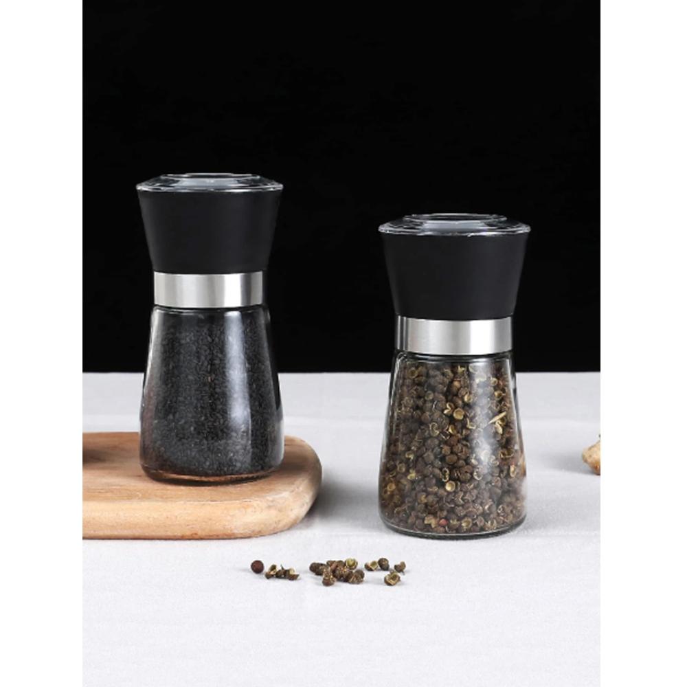 Kit 2 Moedores de Temperos 170ml Lyor em Vidro com Moinhos d