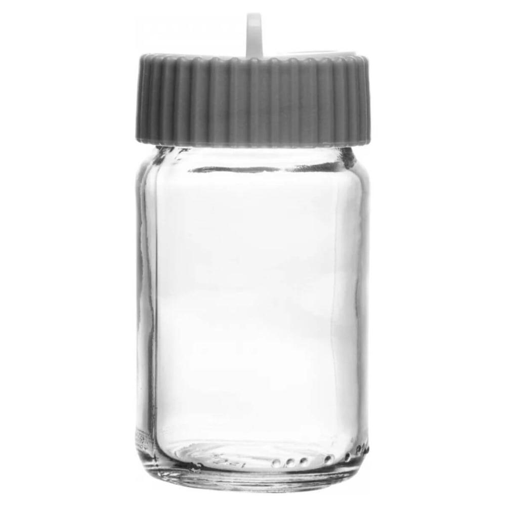 Kit 2 Porta Temperos Vidro e Tampa Rotativa Siena 190ml Cinz