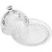 Kit 2 Queijeiras de Cristal de Chumbo Empire Lyor Porta Queijo com Tampa 20cm Redondo