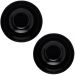 Kit 2 Saladeiras Bowl De Vidro 21cm 1,8l Tigela Cumbuca Lyor Diwali Black Opalino