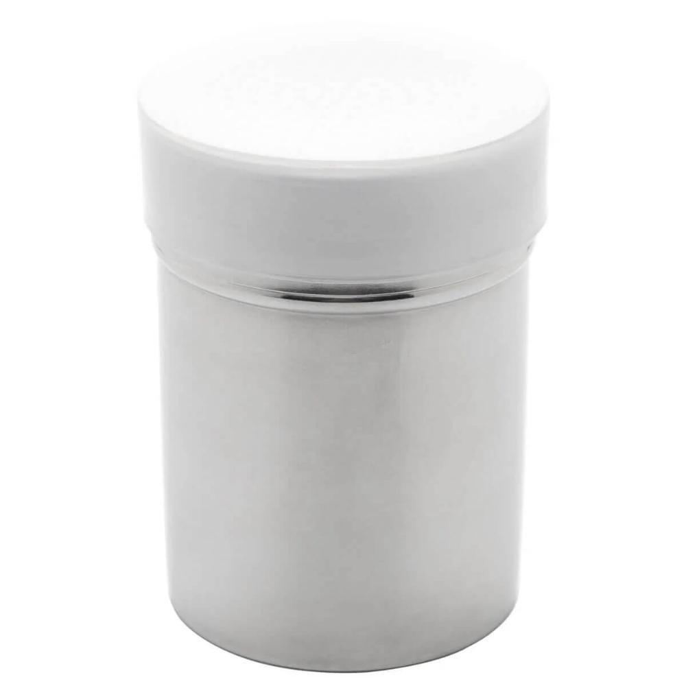 Kit 2 Saleiros Pimenteiros de Mesa Lyor Inox com Dosador e Tampa Restaurante