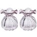 Kit 2 Vasos Murano Decorativos Trouxinhas de Vidro 10x11cm I