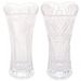 Kit 2 Vasos de Vidro Sortido Lyor 7,5x17cm Jarro de Flor Tul
