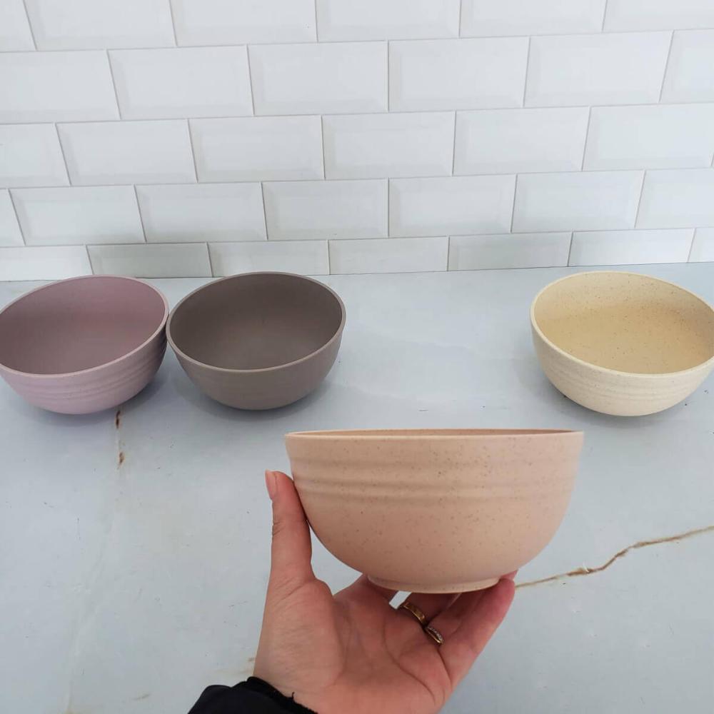 Kit 20 Cumbucas Bowl de Bambu Ecológico Sortido Sobremesa Cereais Frutas Petiscos