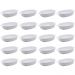 Kit 20 Travessas de Melamina para Restaurantes 23cm Milão Lyor Brancas Servir Saladas Entradas
