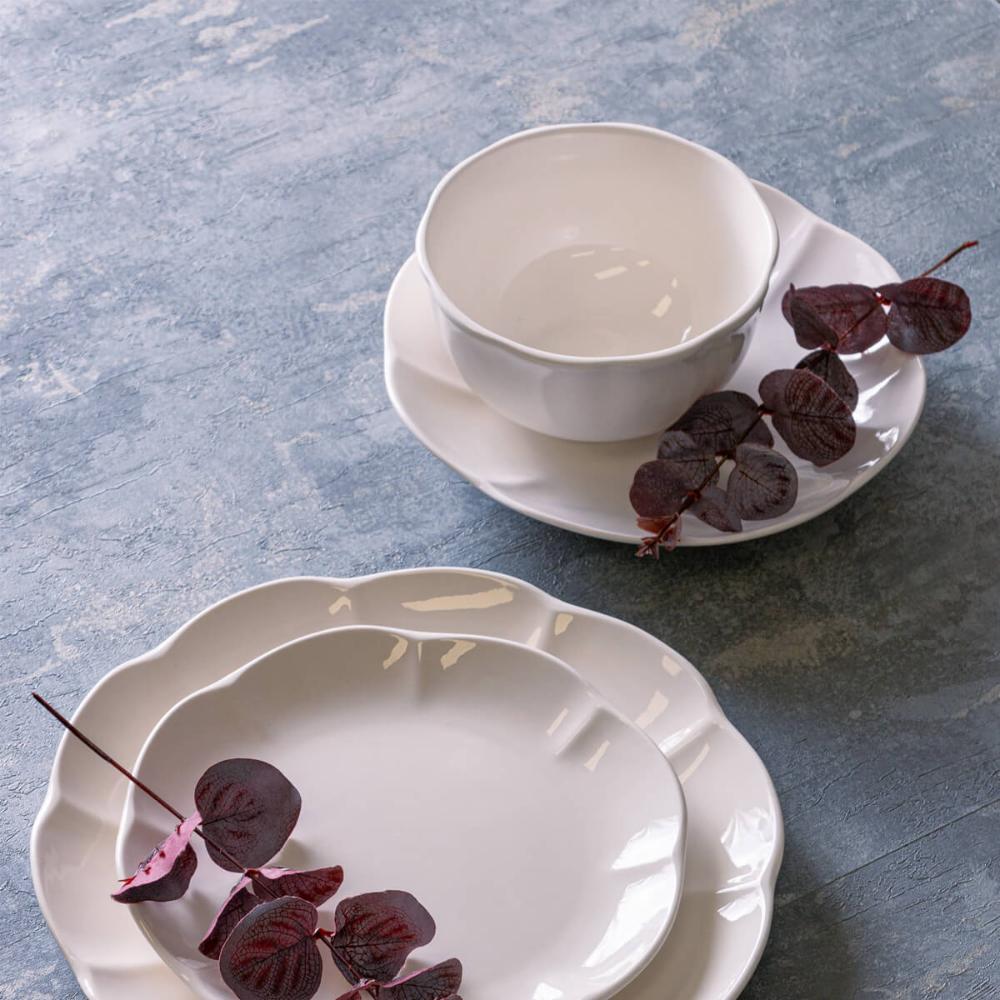 Kit 24 Bowls de Porcelana para Servir Caldos Sopas Aperitivos em Restaurantes Cumbucas Lyor