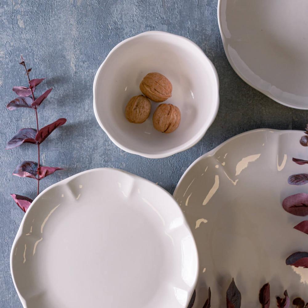 Kit 24 Bowls de Porcelana para Servir Caldos Sopas Aperitivos em Restaurantes Cumbucas Lyor