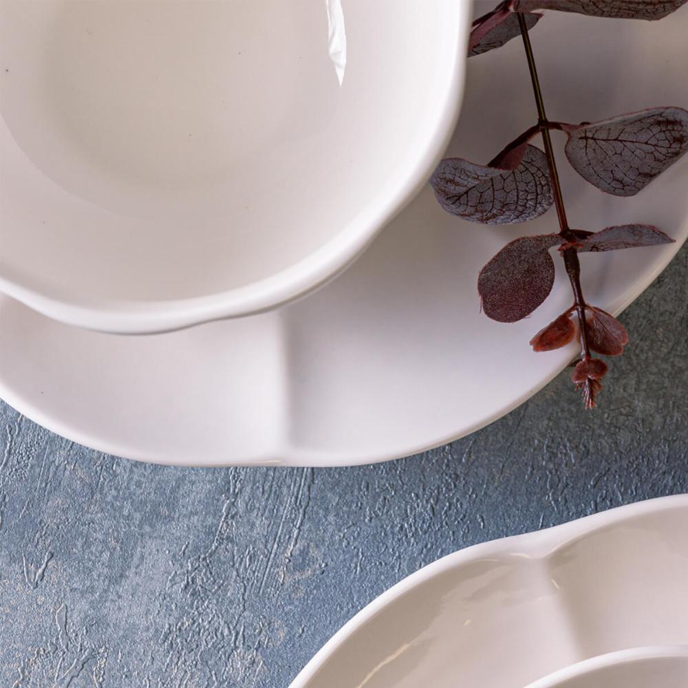 Kit 24 Bowls de Porcelana para Servir Caldos Sopas Aperitivos em Restaurantes Cumbucas Lyor
