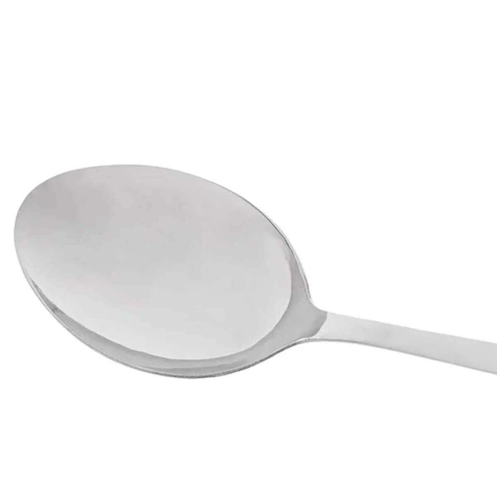 Kit 24 Colheres Inox Servir Restaurante Positano 26cm Lyor Colher Arroz Sobremesas Assados