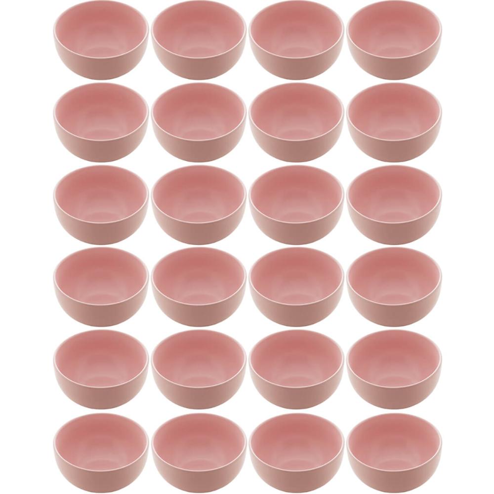 Kit 24 Cumbucas de Cerâmica Cronus Lyor Rosa para Restaurant