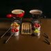 Kit 24 Ramequins Canelado 50ml de Porcelana Classic Branco 6x4cm Lyor para Servir Ketchup e Petiscos