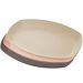 Kit 24 Travessas Bandejas Bambu Plástico Sortidas 29x18x3cm Lines Lyor Servir Frio Petiscos
