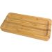 Kit 3 Bandejas de Bambu Retangular para Cozinha 20x10cm Petisqueiras Multiuso Hire Lyor