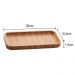 Kit 3 Bandejas de Bambu Retangular para Cozinha 20x10cm Petisqueiras Multiuso Hire Lyor