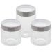 Kit 3 Porta Mantimentos de Vidro Sydney Lyor 870ml e 1,2L Pote com Tampa Inox