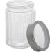 Kit 3 Potes Vidro Borossilicato Lyor 1,2L cada Tampa Prata Sydney Porta Mantimentos Condimentos