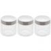 Kit 3 Potes de Vidro Borossilicato Porta Mantimentos Lyor 870ml cada Tampa Inox Sydney
