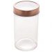 Kit 4 Potes de Vidro Lyor 500ml com Tampa de Acrílico Rosé G