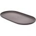 Kit 4 Travessas Oval Bambu Plástico 30x17cm Prato Bandeja Servir Petisco Lines Lyor
